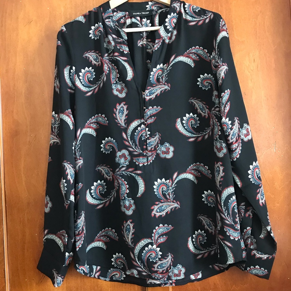 Ivanka Trump paisley blouse / tunic